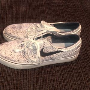 White and black Nike Janoskis